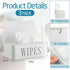 Singhoow 3 Pcs Large Baby Wipes Dispenser Refillable Wipe Holder with Lid Toilet Wipes Container for Bathroom Tissue