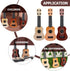 Zerodeko 3 PCS Classical Ukulele Instrument - Kids Toy Toddler Guitar with 4 Nylon Strings, Educational Musical Toy for