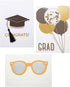 C.R. Gibson Handmade Graduation Cards - Assorted 3pc, 5'' x 7''