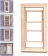 Toyvian 1:12 Scale Wooden Dollhouse Mini Window Frame, Miniature Wooden Furniture for Doll House Decoration