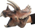 Gemini&Genius Large Triceratops Dinosaur Hand Puppets, Realistic Soft Rubber Dino Head Role Play Toy for Kids and