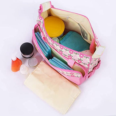 5PCS Baby Nappy Diaper Bags Set, Mummy Diaper Shoulder Bags