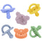 Silicone Teether Pacifier, Teething Toys for Teething Relief & Sensory Exploration, 6