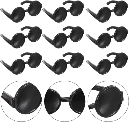 Toyvian 60PCS Miniature Doll Sunglasses, Plastic Glasses Decor for DIY Accessories and Dressing Supplies
