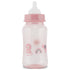 2-Pack 11 Premium Baby Bottles - Ounce, Hourglass Shape, Fun Boys and Girls Prints, Clear Cover - BPA-Free