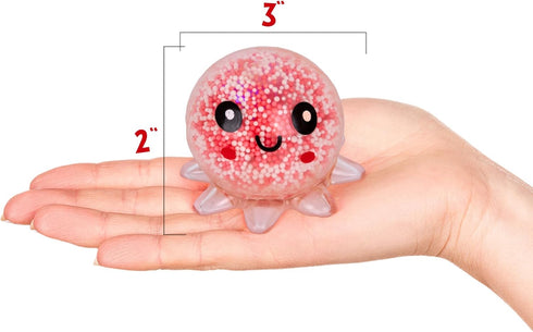 Set 4 ArtCreativity Jumbo Light Up Squishy Octopus Toys of Fidget Sensory Toys for Kids & Adults Glow in The Dark Toys