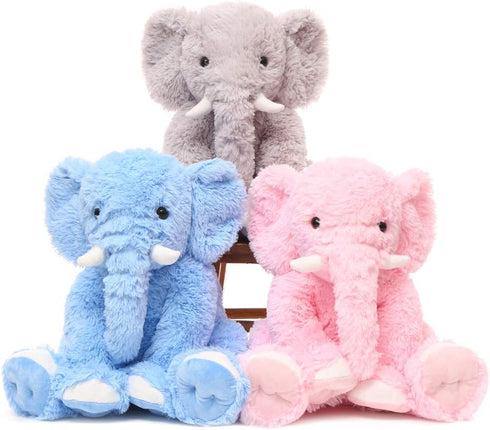 MorisMos Blue Elephant Stuffed Animal, Soft Plush Toy for Girls & Boys, 20 Inches