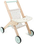 Wooden Baby Walker Doll Stroller - Baby Push Walker & Shopping Cart Learning Toy for Boys and Girls