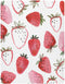Watercolor Strawberries Fitted Crib Sheet, Soft Microfiber Baby Sheets for Standard Crib Toddler Mattress Cover 27" x