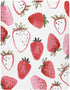 Watercolor Strawberries Fitted Crib Sheet, Soft Microfiber Baby Sheets for Standard Crib Toddler Mattress Cover 27" x