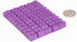 Plastic Houses: Purple Color Board Game Replacement House - 50 Pieces for Miniature Town & City Buildings