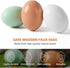 (24 3 (8pcs 8pcs 8pcs CALPALMY Pieces) Hyper-Realistic Wooden Eggs - Colors Wooden Fake Eggs for Easter, Painting