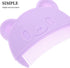 Set Toyvian Bear Shaped Baby Hair Comb - Infant Scalp Brush for Newborn Cradle Cap and Dandruff Removal Gentle Hair