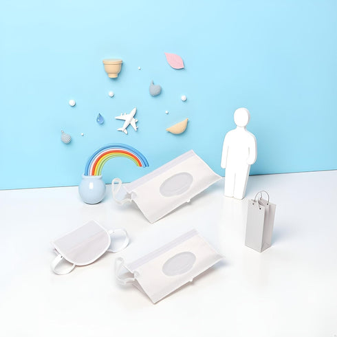 Mozff 2Pcs Set Baby Wipe Case Travel Holder Keeps Wipes Moist of Wet Diaper Wipes Holders Cases Portable Travel On The