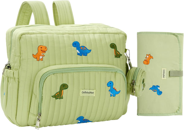GOBABYMART Diaper Bag Backpack with Changing Pad - Travel Baby Bag, Insulated
