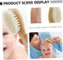 Set Baby Bath Brush Newborn Bathing Brush Wood Comb Kit for Boys and Girls