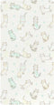 miaozhen Cotton Baby Crib Sheets Soft Stretchy Naughty Cat Green Toddler Mattress Sheet