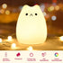 GoLine Cat Lamp - Gifts for 3-5 Year Old Girls, Kids Night Light for Bedroom, Kawaii Kitty Nursery Lamp