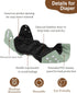 Gussets, 6 Pack 6pcs babygoal Reusable Charcoal Cloth Diapers with Double Washable Baby Pocket Diapers with Charcoal