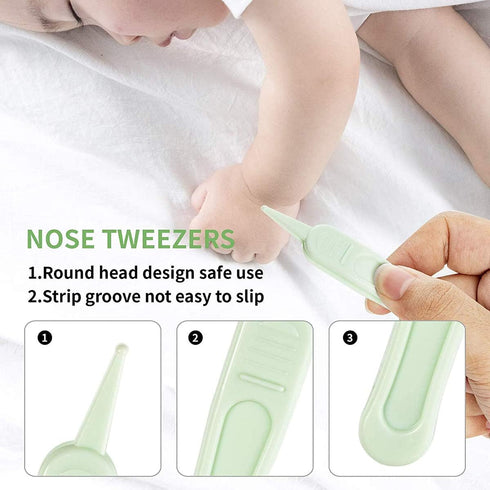YICYC 4-in-1 Set Baby Nail Kit, Baby Nail Care with Cute Case, Baby Nail Clipper, Scissor, Nail File & Tweezer, Baby