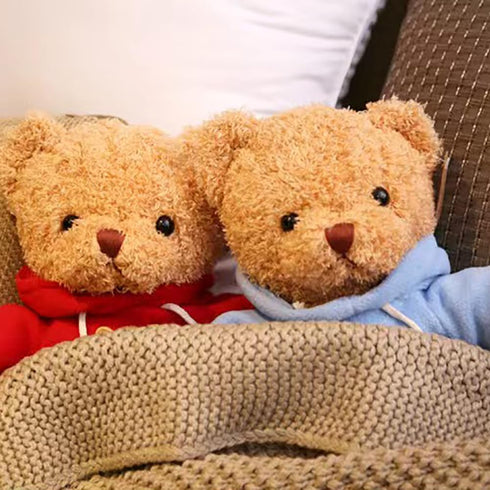 Teddy Bear Stuffed Animal, Soft Cuddly Stuffed Plush Bear, Gifts for Kids Baby Toddlers on Baby Shower, Valentine's Day (Red, 12inch)
