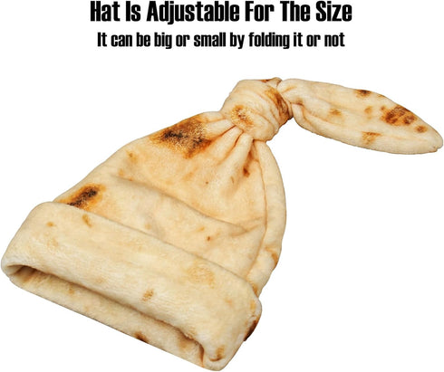 Set Feelmaker Newborn Baby Burrito Swaddle Blanket Baby Tortilla Blanket and Hat Super Soft Flannel Tortilla Swaddle