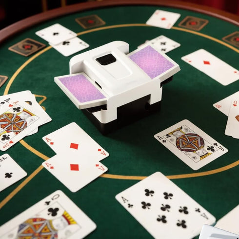 FEIERYA Automatic Card Shuffler,Electric Poker Shuffler,Playing Card Shuffler for Home Card Game,Travel