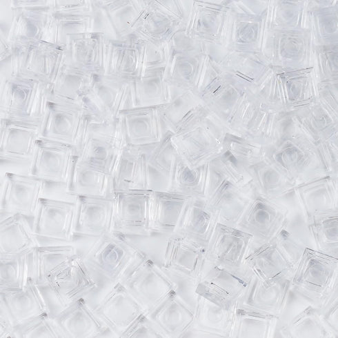 11 1500pcs WSRYLTCH Clear Dots Tile Flat - Transparent Classic Bricks Parts and Pieces, MOC Building Blocks Smooth