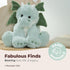 Bearington Collection Burnie Plush Dragon Stuffed Animal - 10.5 Inch