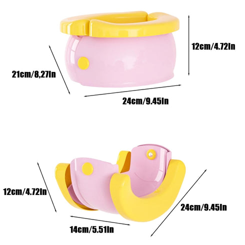 PandaEar Portable, Foldable Potty Seat for Toddler, Travel Toilet Seat Emergency Toilet for Car, Outdoor, Camping