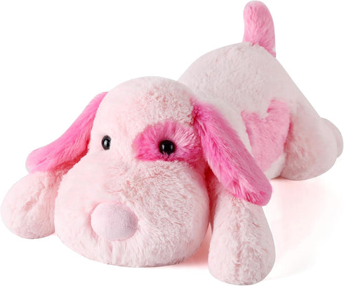 meowtastic Pink Dog Weighted Stuffed Animals - 22 Inch 4.5 Pounds Weighted