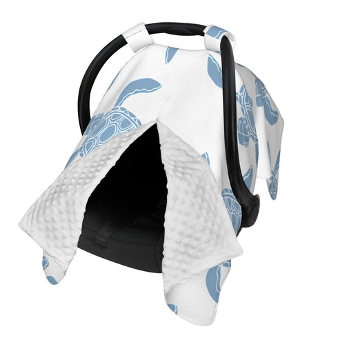 Hcpwzrf Swimming Blue Turtle Baby Car Seat Cover & Nursing Cover - Breathable