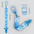 4 Pack Dummy Pacifier Holder Clips for Boys, Clips Boys with Adapters, Silicone Binky Clips for Baby Teething Toys Baby