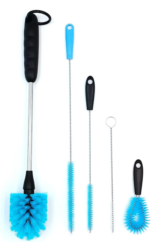 Qacebepa 5-in-1 Tumbler Brush Cleaner Set, Cleaning Brush Washing Straw Tube lab Cleaning