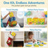OBVIO HOME 12 Set, Air Dry Clay for Kids - Animal Designs Modeling Clay Kit - Model Sculpting Ultra Soft Safe