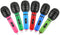 DS. DISTINCTIVE STYLE Inflatable Microphones, 6 Pieces, 10-Inch Blow Up Party Favors in Random Colors