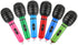 DS. DISTINCTIVE STYLE Inflatable Microphones, 6 Pieces, 10-Inch Blow Up Party Favors in Random Colors