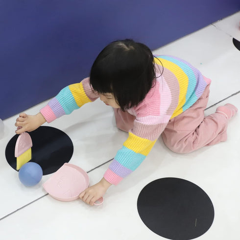Kids Cleaning Toy Set, Mini Child Broom, Mop and Dustpan, 6pcs Little Housekeeping Helper Set for Toddler Age 1-5 (Pink)