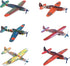 Rhode Island Novelty 8 Inch Flying Glider Plane, Set of 12 Multicolor