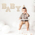 Generic 4 Pcs Wood Baby Letters - Boho Nursery Decor for Baby Shower | Rustic Alphabet Letter Home Decoration