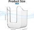 Bruislard Wipes Dispenser Flushable Wipes Holder for Bathroom Wipe Container Clear Wipe Dispenser Wall-Mounted Tissue