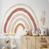 funlife Large Boho Rainbow Wall Decals Peel and Stick, Self Adhesive Boho Polka Dot Wall Decal Hearts Wall Sticker