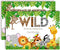 Jungle Wild Plush Pet Stuffed Animal Adoption Certificates, 10 Fill in Cards 5"x7" by AmandaCreation