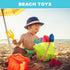 WEILAIDI Toys,5 Toys,8'' Set Beach Pcs Children Beach Sandbox Kids Gardening Metal Garden Tools with Sturdy Wooden