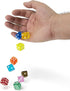 D6 16mm Pack 50 Count Brybelly Bulk Dice for Board Games, Casino Games & Tabletop RPGs - Standard Game Dice - Variety
