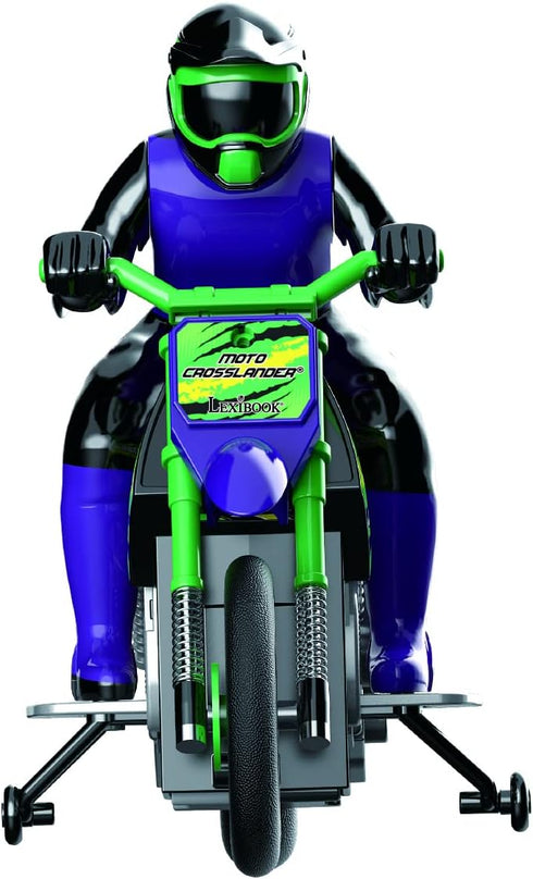 Lexibook RC18 Crosslander Radio Road Motorcycle, Up to 12km/h, Perfect Balance, Light Effects, Fast Acceleration,