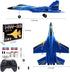 Su-27 RC Airplane, 2.4GHz 2 Channel Remote Control Plane with Gyro Night Lights and 2 Batteries, Easy to Fly Toy