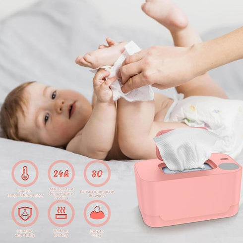 Genrico 2025 New Baby Wet Wipes Warmer And Wet Wipe Dispenser, Even Heating Baby Wipes Heating Dispenser For Home Use