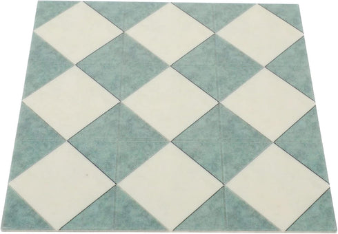 Toyvian Dollhouse Mosaic Floor Tile Miniature Kitchen Bathroom Flooring Wallpaper for Doll House Decorations
