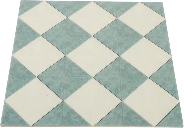 Toyvian Dollhouse Mosaic Floor Tile Miniature Kitchen Bathroom Flooring Wallpaper for Doll House Decorations